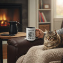 Recherche de chatons mignons tasses Noir et blanc