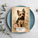Recherche de yorkshire terrier vœux cartes Vintage