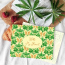 Recherche de tropical motif de cartes postales Pour elle