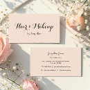 Recherche de cheveux maquillage cartes visite Salon de beauté