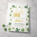 Recherche de trefle irlandais invitations Lucky one