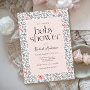 Recherche de fille vintage invitations Future maman