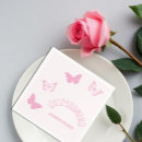 Recherche de papillons roses serviettes Quinceanera