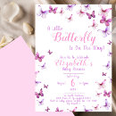 Recherche de papillon baby shower fille invitations Printemps et été