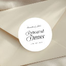 Recherche de dîner autocollants Simple