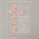 Recherche de sainte carrées petite communion invitations Floral