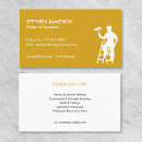 Recherche de peinture jaune cartes visite Services de peinture
