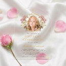 Recherche de première de croix rose petite communion invitations Catholique