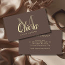 Recherche de marron cartes visite Monogramme