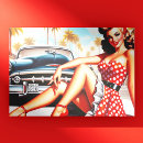 Recherche de pin up girl cartes postales Épingler la fille