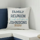 Recherche de réunion de famille coussins Bleu