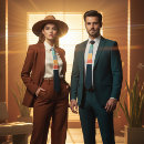 Recherche de les années 70 cravates Jaune