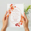 Recherche de rouge orange mariage invitations Aquarelle