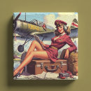 Recherche de avion vintage dessous de verres Agent de bord