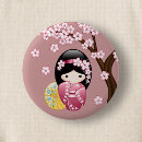 Recherche de fleur japonaise badges Rose