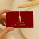 Recherche de logo fourchette cartes visite Élégant