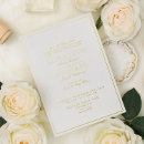 Recherche de real foil invitations Blanc et or