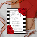 Recherche de argent blanc rouge invitations Parti