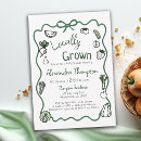 Recherche de légumes frais invitations Dessiné à la main
