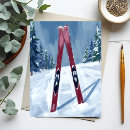 Recherche de sking cartes postales Hiver