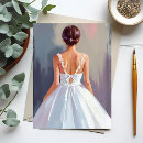 Recherche de robe nuptiale cartes postales Aquarelle