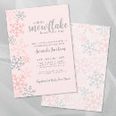 Recherche de flocon de neige rose invitations Pour elle