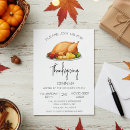 Recherche de dinde de thanksgiving invitations Aquarelle