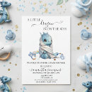 Recherche de dragon baby shower invitations Bleu