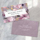Recherche de fleurs lilas cartes visite Aquarelle
