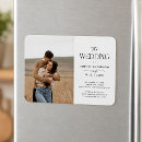 Recherche de faire part de mariage magnets Noir et blanc
