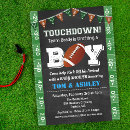 Recherche de football baby shower invitations Tableau noir