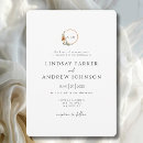 Recherche de cuivre mariage invitations Élégant moderne