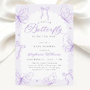 Recherche de papillon de bébé invitations Future maman