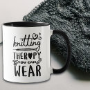 Recherche de humour de tricotage tasses Typographie