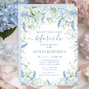 Recherche de something blue bridal shower invitations Floral