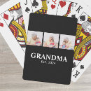 Recherche de mamie jeux de cartes Typographie