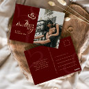 Recherche de typographie chic cartes postales Rouge