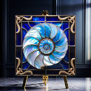 Recherche de perle et or carreaux Bleu