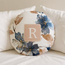 Recherche de crème coussins Bleu et crème