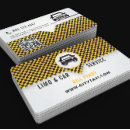 Recherche de chauffeur de taxi jaune cartes visite Location de voiture