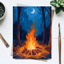 Recherche de feu de camp cartes postales Nature