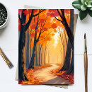 Recherche de peinture d arbre automne cartes postales Aquarelle