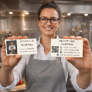 Recherche de couleur crème cartes visite Code qr