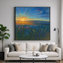 Recherche de rayons de lumière posters Lever