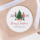 Recherche de monogramme vintage autocollants Joyeux noël