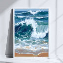 Recherche de peinture de sable posters Bleu