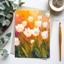 Recherche de tulipes blanches cartes postales Aquarelle