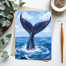 Recherche de queue de baleine cartes postales Bleu
