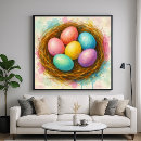 Recherche de oeuf coloré Aquarelle