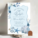Recherche de coquillages bleus invitations Bientôt maman